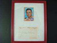 Deron Johnson cut autograph with 1968 Topps Card in frame Reds Angels 