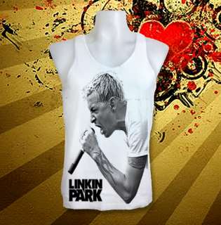   Chester Bennington Rock Music Dress Tank Top T Shirt Free Size  