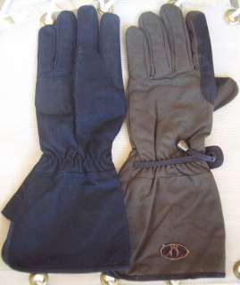Kakadu Australia Oilskin Nubuck Leather Gauntlet Motorcycle Gloves 