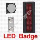 Bar KTV LED Scrolling Name Message Display Badge Tag  