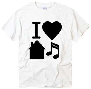 Love House Music design graphic cool t shirt  