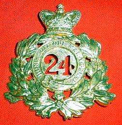 British Empire 24th Foot Helmet Badge (Zulu Wars)  