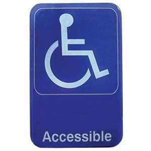 Update International S69B 3BL 6 in. x 9 in. Accessible Braille Sign 