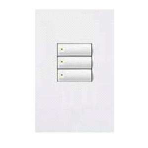  Lutron QSWS2 3BN WH Qsws2 Wallstn 3B N/Ins Wh Unengraved 