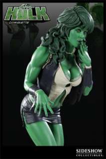 GREEN SHE HULK COMMIQUETTE MARVEL SIDESHOW SEXY GIRL  