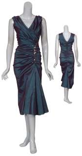 TADASHI Taffeta Ruched Sequin Beaded Gown Dress 14 NEW  