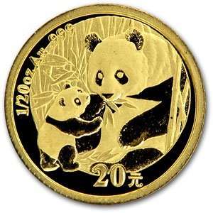  2005 (1/20 oz) Gold Chinese Pandas   (Sealed) Everything 