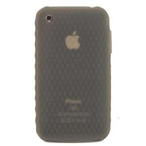 KingCase iPhone 3G & 3GS Silicone Case * Raised Diamonds * (Smoke) 8GB 