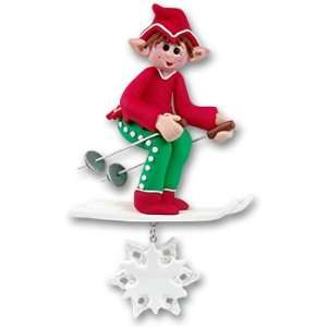  Personalized Ornament Whizzy (Skiing Elf)