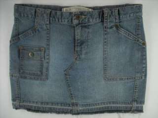 Express Denim Jeans Mini Skirt Womens Sz 3 29/12.5  