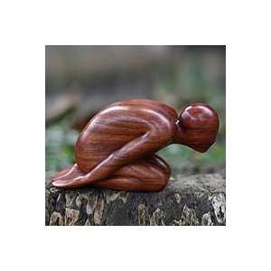  NOVICA Wood sculpture, Yoga Position