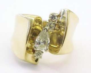 70ctw Diamond / 14K Solid Yellow Gold Ring ~ Size 6.5  