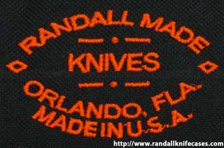   19 Authentic Randall Made Knives Embroidered Zipper Knife Case   New