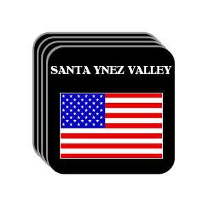 US Flag   Santa Ynez Valley, California (CA) Set of 4 Mini Mousepad 