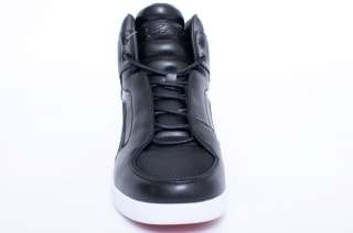 NEW MENS CADILLAC DRIFTER BLACK WHITE LEATHER HIGH TOP SNEAKERS SHOES 