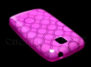 New Purple TPU Gel silicone case backcover for LG p500h  