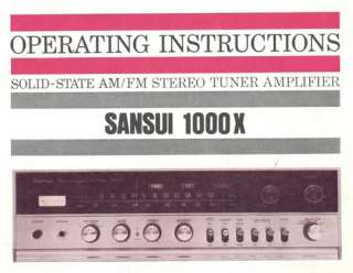 SANSUI HI FI AMPLIFIER AND OTHER MANUALS ON CD R  