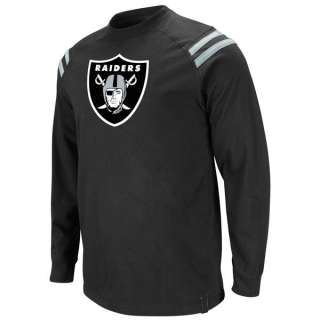 Oakland Raiders Black Victory Pride III Long Sleeve T Shirt  