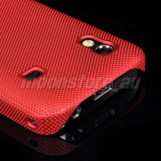 HARD MESH CASE COVER FOR SAMSUNG S5830 GALAXY ACE RED  