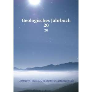   Jahrbuch. 20 Germany (West ). Geologische Landesanstalt Books