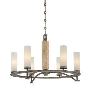 Minka Lavery 4466 273 Compositions Chandelier in Aged Patina Iron with 