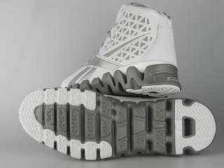   SLASH NEW Mens John Wall Zigtech White Silver Basketball Shoes  