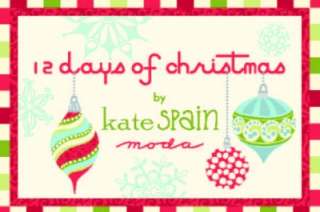 MODA Fabric ~ 12 DAYS OF CHRISTMAS Kate Spain  1/2 yard  