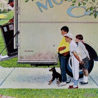 Norman ROCKWELL RARE SALE Collectible ART Moving Day  