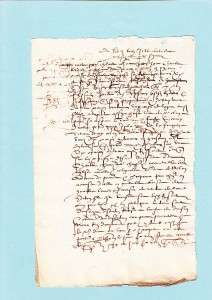 100300   OLD FRENCH DOCUMENT   1608