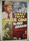 CHARLIE CHAN THE RED DRAGON ORIGINAL 1945 MOVIE POSTER 