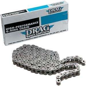  Drag Specialties 530 Chrome O Ring Drive Chain   530 x 104 