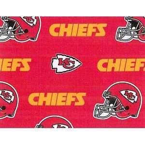   City Chiefs Football Print Cotton Fabric By the Yard