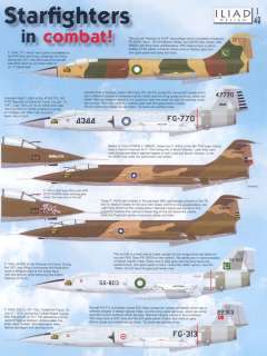   Decals 1/48 STARFIGHTERS IN COMBAT Lockheed F 104 Starfighter  