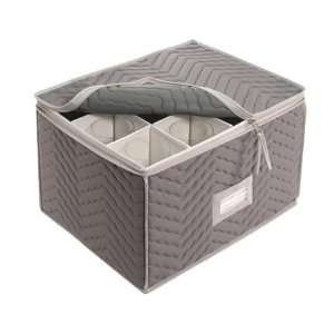  Stemware Storage Chest  Deluxe Quilted Microfiber (Light 