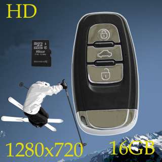 16GB HD Car Keyfob Spy Camera MOV DVR Recorder #11808 720P