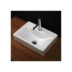  Lacava 5462 1 001 Vessel Porcelain Lavatory W/ One Faucet 