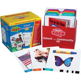  Educational Insights Smart Talk Card Sets 2   School and 