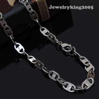 New 5MM 316L Stainless Steel Mariner Mens Link Chain Necklace 16 40 