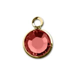  57700 6mm Gold Plated Channel Drop Padparadscha Arts 