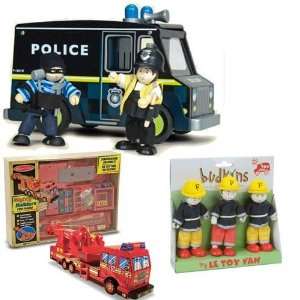  Le Toy Van Police Van Set With Policeman and Robber with 
