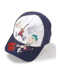 Disney Phineas & Ferb Rock Out Hat NAVY BLUE