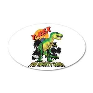  38.5x24.5O Wall Vinyl Sticker T Rex Dinosaur The Mighty 