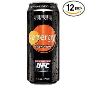 Xyience Orange Fuel, 16 Ounce (Pack of 12)  Grocery 