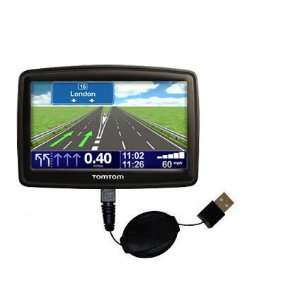  Retractable USB Cable for the TomTom XXL 540 WTE with 