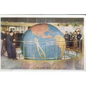   LOBBY AND GLOBE IN THE NEWS BUILDING, NEW YORK CITY 