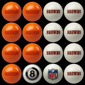  Cleveland Browns NFL Home vs. Away Pool Ball Set Sports 