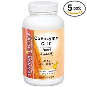  Botanic Choice Coenzyme Q 10 30 Mg (Pack of 5) Health 