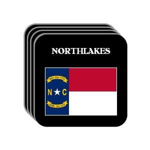 US State Flag   NORTHLAKES, North Carolina (NC) Set of 4 Mini Mousepad 