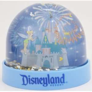  Disneyland Blue Tinker Bell Dome Snow Globe   Disney Parks 