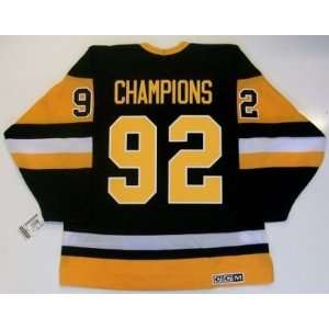   Pittsburgh Penguins Stanley Cup Champions 1992 Jersey   Large Sports